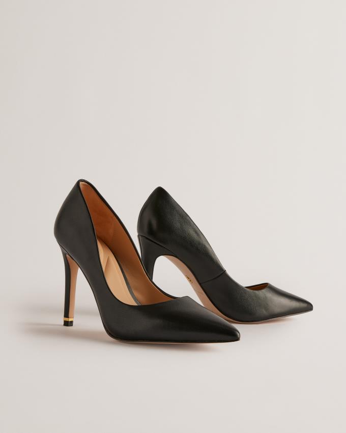 Chaussures à Talons Ted Baker Court With Embellished Heel Noir Femme | CWX-62805627